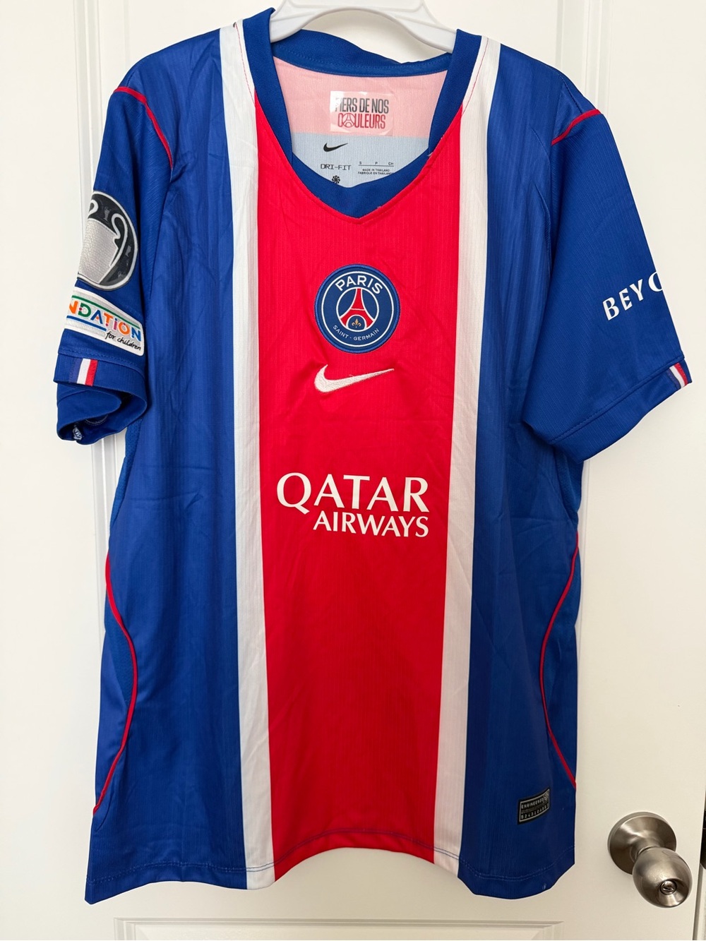 Nike Paris Saint-Germain PSG Red & Blue Soccer Jersey